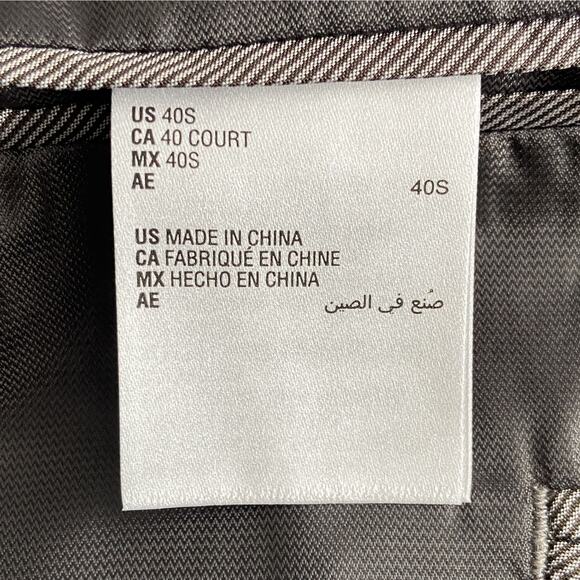 Alfani Men's 40 Short Suit Jacket Classic Fit Stretch Solid Charcoal NEW - Picture 8 of 11